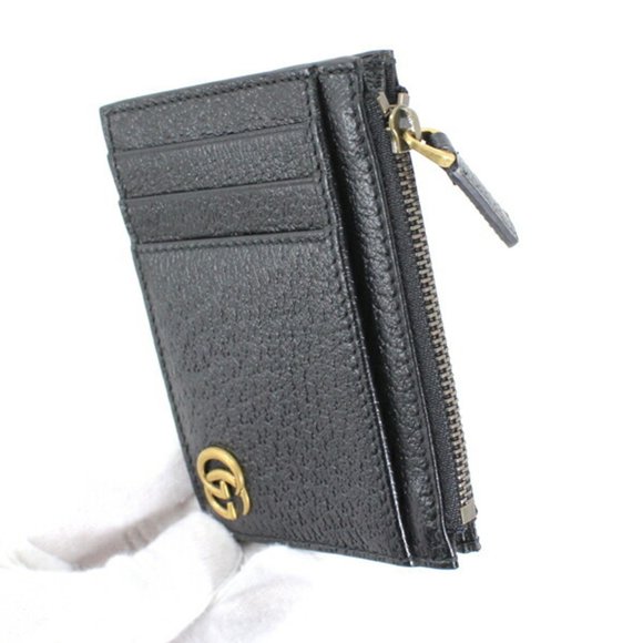 Gucci Coin Case Card Pass Purse GG Marmont Small Wallet Men Women Black 65758... - Picture 3 of 7